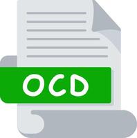 OCD Bold Ideas Creative Design Icon vector