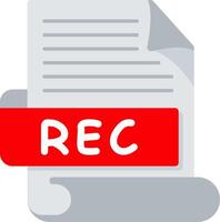 REC Bold Ideas Creative Design Icon vector