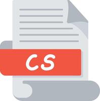 CS Bold Creative Design Icon vector