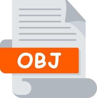 OBJ Bold Ideas Creative Design Icon vector