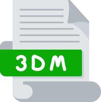 3DM Bold Ideas Creative Design Icon vector