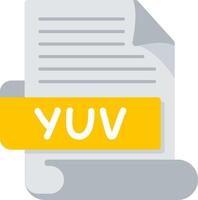 YUV Bold Creative Design Icon vector