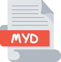 MYD Bold Ideas Creative Design Icon vector