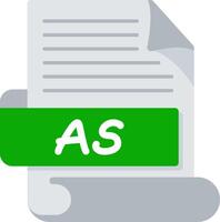 AS Bold Ideas Creative Design Icon vector