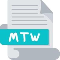 MTW Bold Ideas Creative Design Icon vector