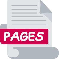 PAGES Bold Ideas Creative Design Icon vector