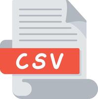 CSV Bold Ideas Creative Design Icon vector