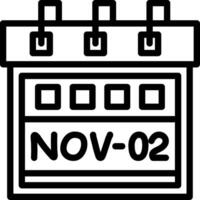 Second November Creative Unique vectoe Icons vector