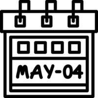 Fourth May Creative Unique vectoe Icons vector