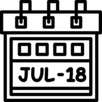 Eighteenth July Creative Unique vectoe Icons vector