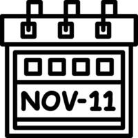 Eleventh November Creative Unique vectoe Icons vector