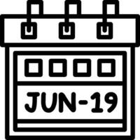 Nineteenth June Creative Unique vectoe Icons vector