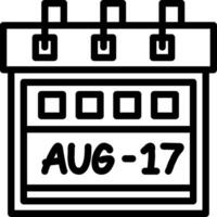 Seventeenth August Creative Unique vectoe Icons vector