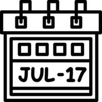 Seventeenth July Creative Unique vectoe Icons vector