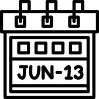 Thirteenth June Creative Unique vectoe Icons vector