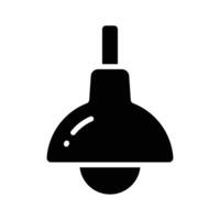 Get your hands on this premium glyph style icon of ceiling light vector
