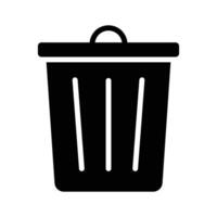 Have a look at this trendy glyph style icon of trash can vector