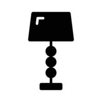 A well crafted glyph style icon of table lampshade vector