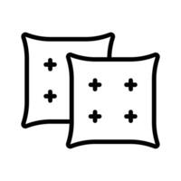 Grab this amazing linear style icon of decorative cushions vector