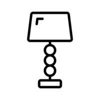 A well crafted line style icon of table lampshade vector