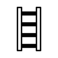 Wooden ladder icon creatively designed in line style. vector