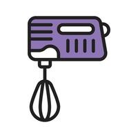 Electric whisk icon creatively designed in line style, ready for premium use vector