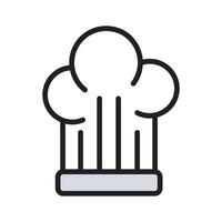 Easy to edit linear style icon of chef hat vector