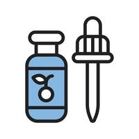 Easy to use line style icon of food essence dropper vector