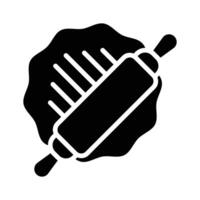 Check out our premium glyph icon of rolling dough vector