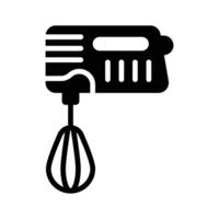Electric whisk icon creatively designed in glyph style, ready for premium use vector