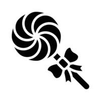 Catch as sight of this trendy glyph icon of swirl lollipop vector