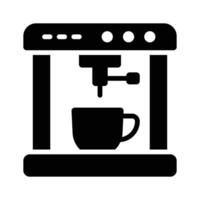 Ready to use glyph style icon of coffee machine vector