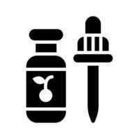 Easy to use glyph style icon of food essence dropper vector