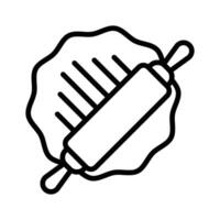 Check out our premium line icon of rolling dough. vector