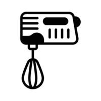 Electric whisk icon creatively designed in glyph style, ready for premium use. vector