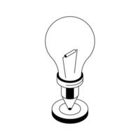 Ready to use isometric icon showing writing skill. vector
