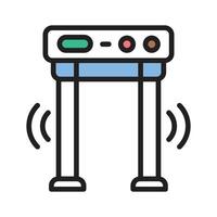 Get this amazing line icon of security gate vector