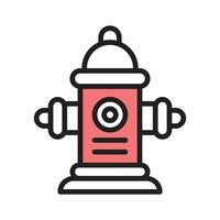 Water hydrant icon creatively designed in line style vector