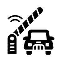 Latest icon of car checkpoint designed in glyph style vector