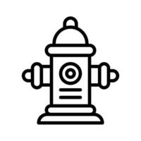 Water hydrant icon creatively designed in line style. vector