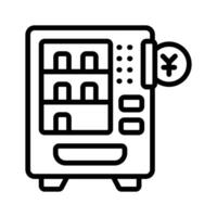 Take a look at this latest line icon of vending machine. vector