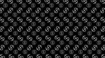 dollar money sign pattern on black background, dollar sign wall art pattern, usd dollar currency symbol for wallpaper, dollar pattern for fabric print vector