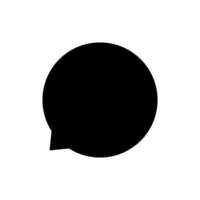 speech bubble circle, speech balloon sign of communication symbol, black and white speech bubble for talk text, balloon message icon, dialog chatting graphic for icon talk vector
