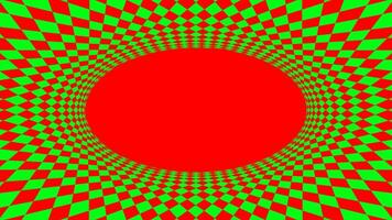 geometric art abstract red green for background, art line green red spiral optical for hypnotic wallpaper, geometry polygonal pattern with connected graphic line, optical graphics distorted wavy vector