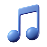 beautiful quintessential Clean lines depicting a music note. Flat color, minimal with Scalable Design. png