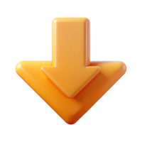 enchanting rare Geometric icon of a download arrow. Minimal design. Single-weight stroke with Scalable Design. png
