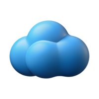 elegant iconic Stylized cloud with a rounded shape. Clean lines, flat color, with Scalable Design. png