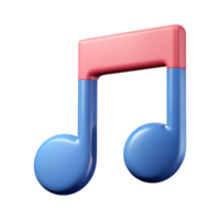 captivating calm impressionist Clean lines depicting a music note. Flat color, minimal with Scalable Design. detailed png