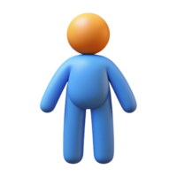 distinctive futuristic Abstract human figure with rounded head, stick limbs. Clean lines, minimal, flat color with Scalable Design. impeccable png