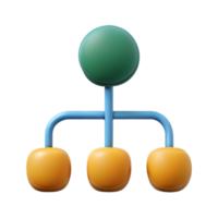 nostalgic dramatic Tree diagram with three branches. Scalable, single-weight stroke, flat color with Scalable Design. expertly shot png